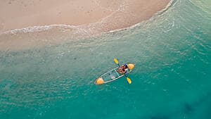 Above the Coral: Glass-Bottom Kayak Escape