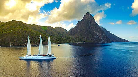 4 Feb 27 - Sailing along the Pitons