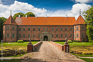 Voergaard Manor and Voer church