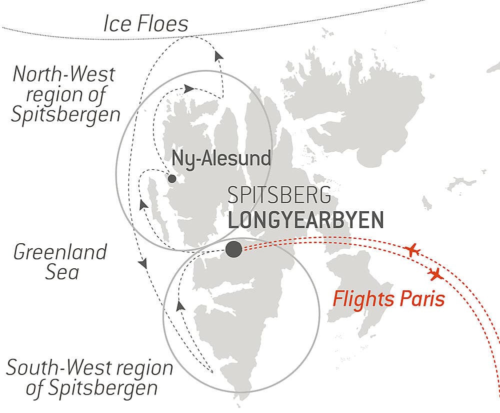 Fjords and glaciers of Spitsbergen null