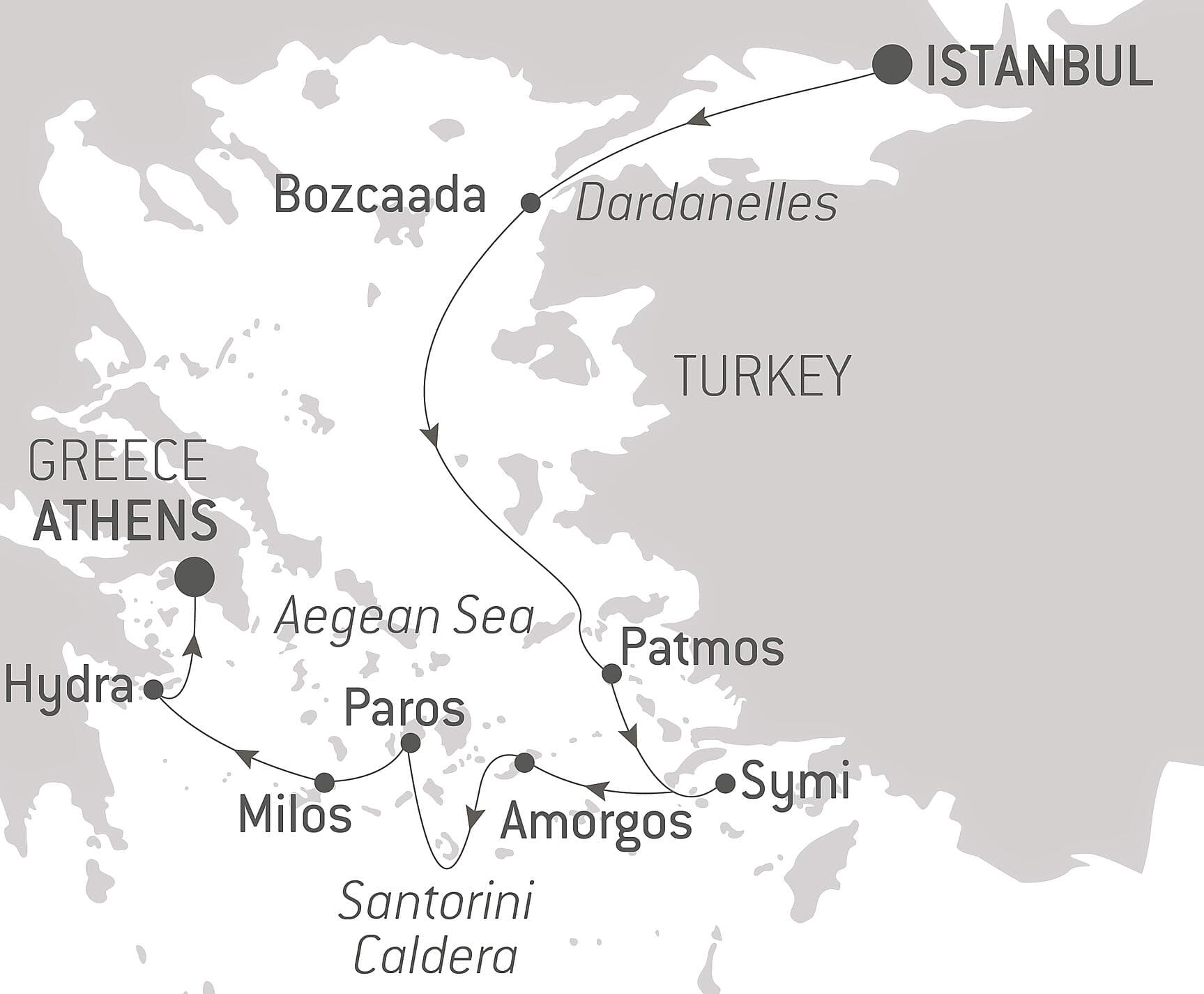 Antique wonders of the Aegean