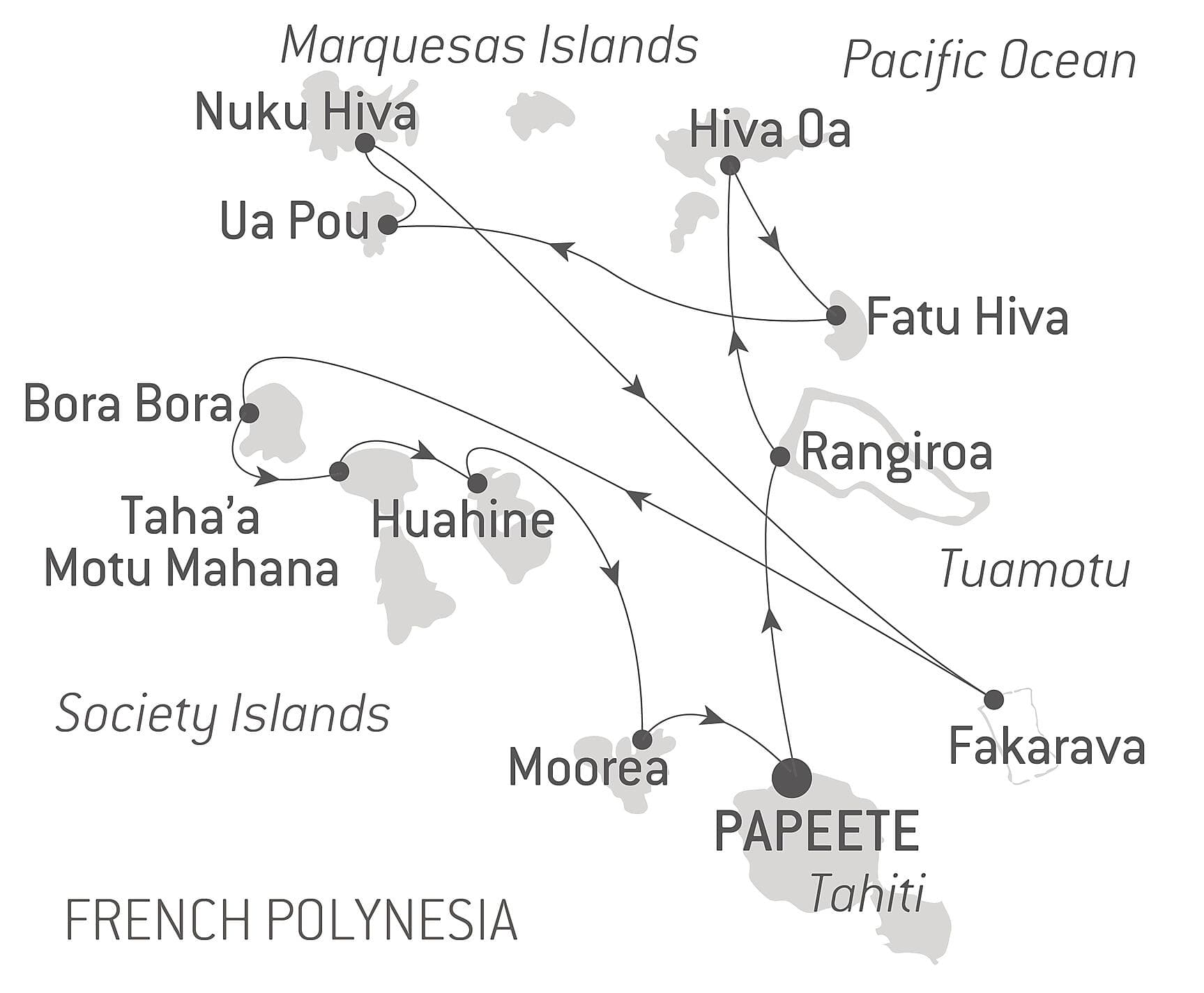 Marquesas, The Tuamotus & Society Islands