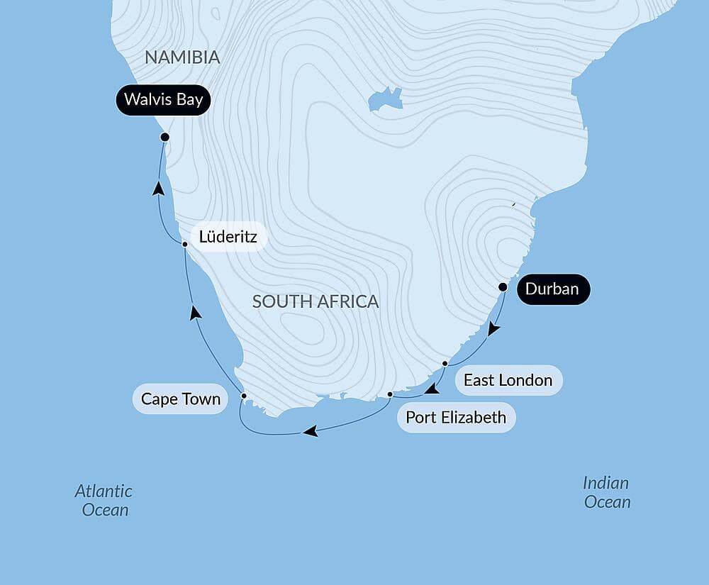 South Africa and Namibia by Sea: Around the Cape of Good Hope – with Smithsonian Journeys