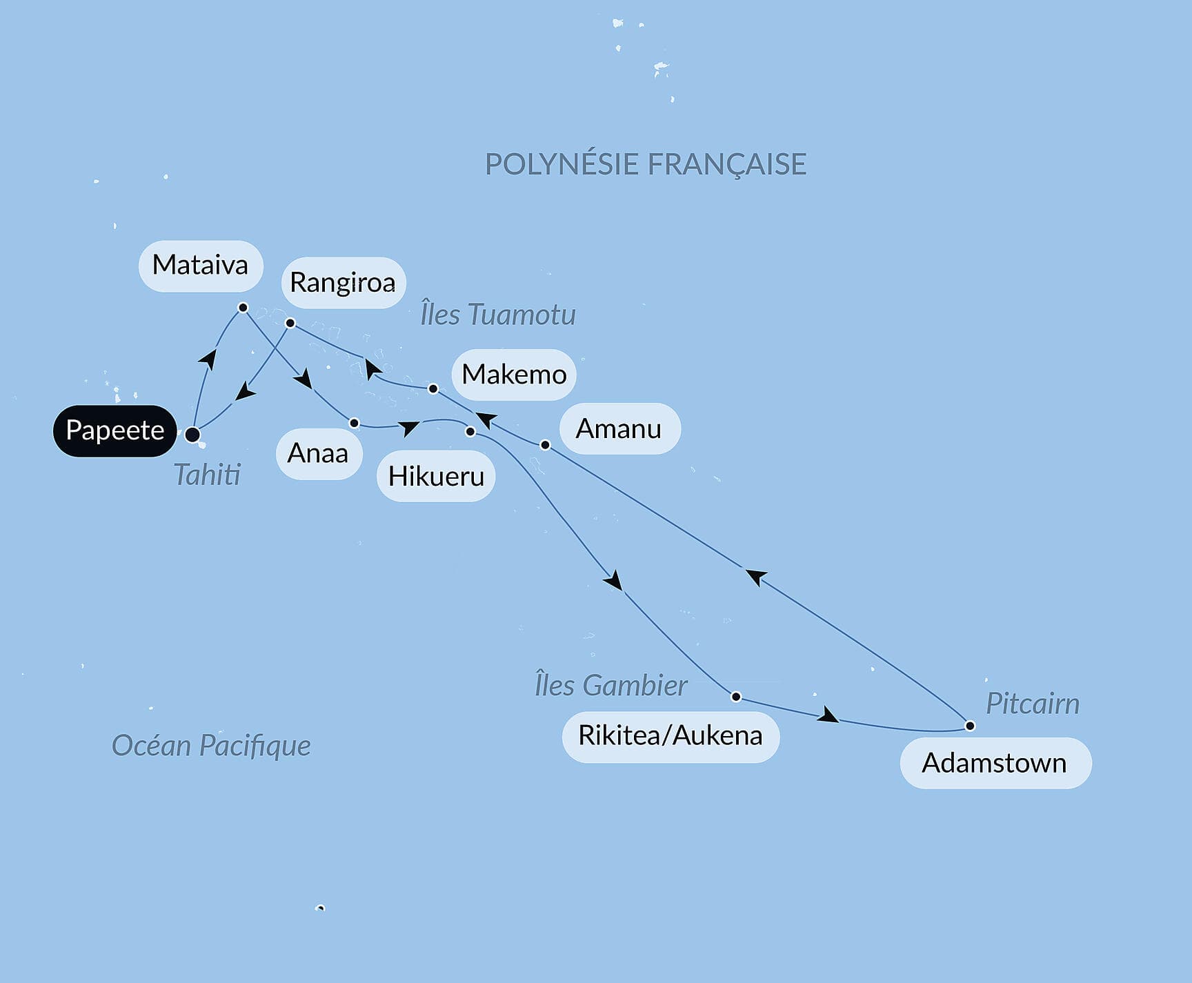 From French Polynesia to Pitcairn Island