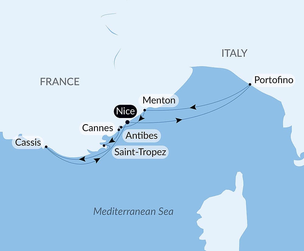 The French Riviera Under Le Ponant’s Sails  null