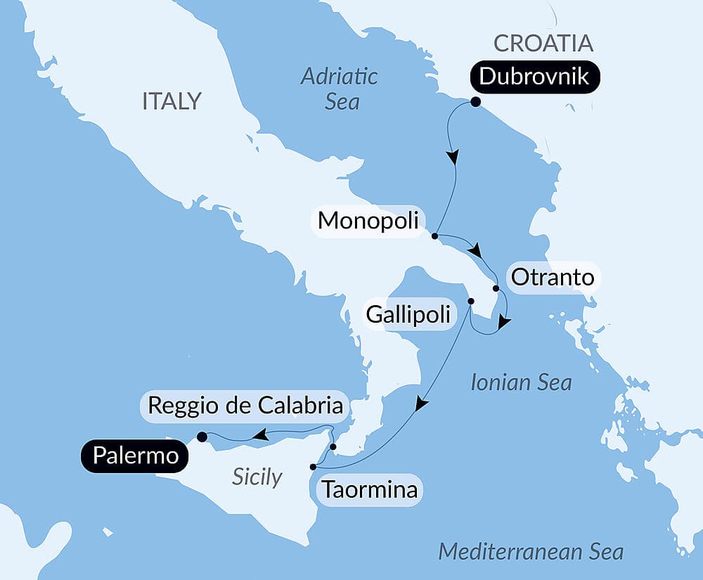 Under Sail from Puglia to Sicily