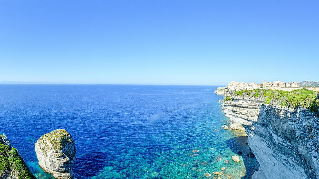 Corsican shores, under Sail Aboard Le Ponant