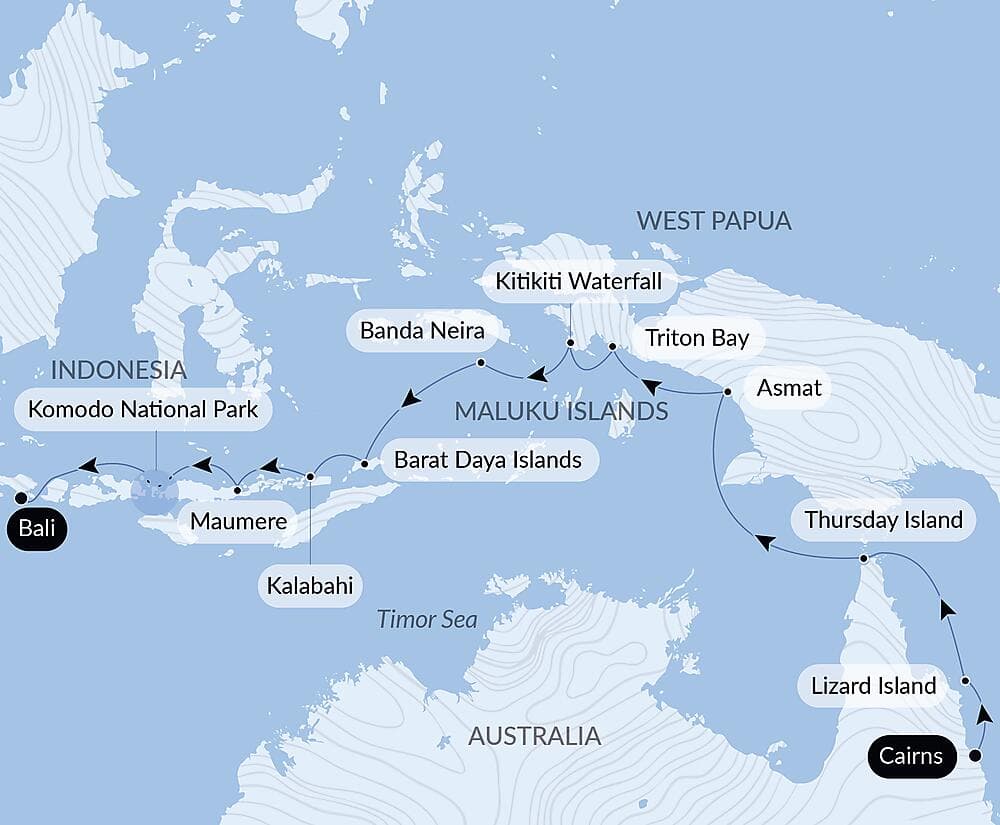 Tropical Odyssey between North East Australia and Indonesia null