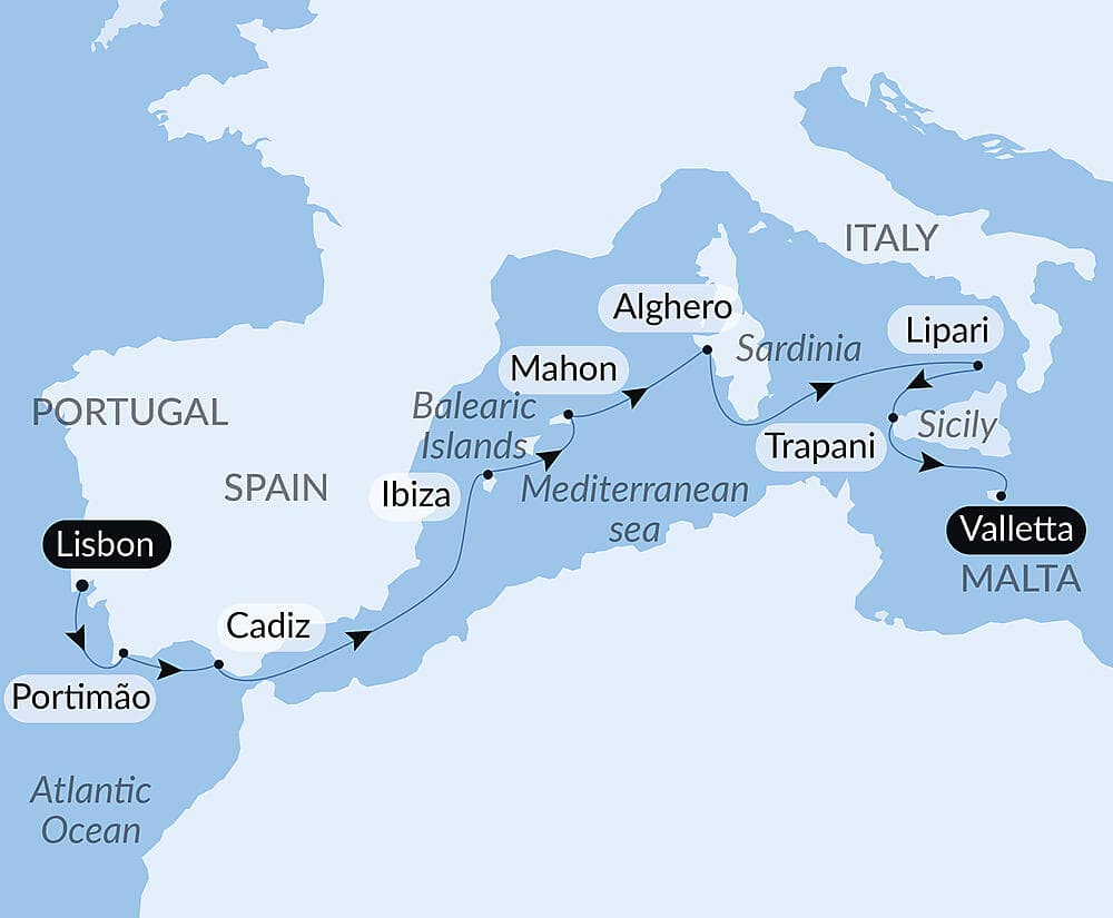 Iberian Peninsula and Mediterranean jewels