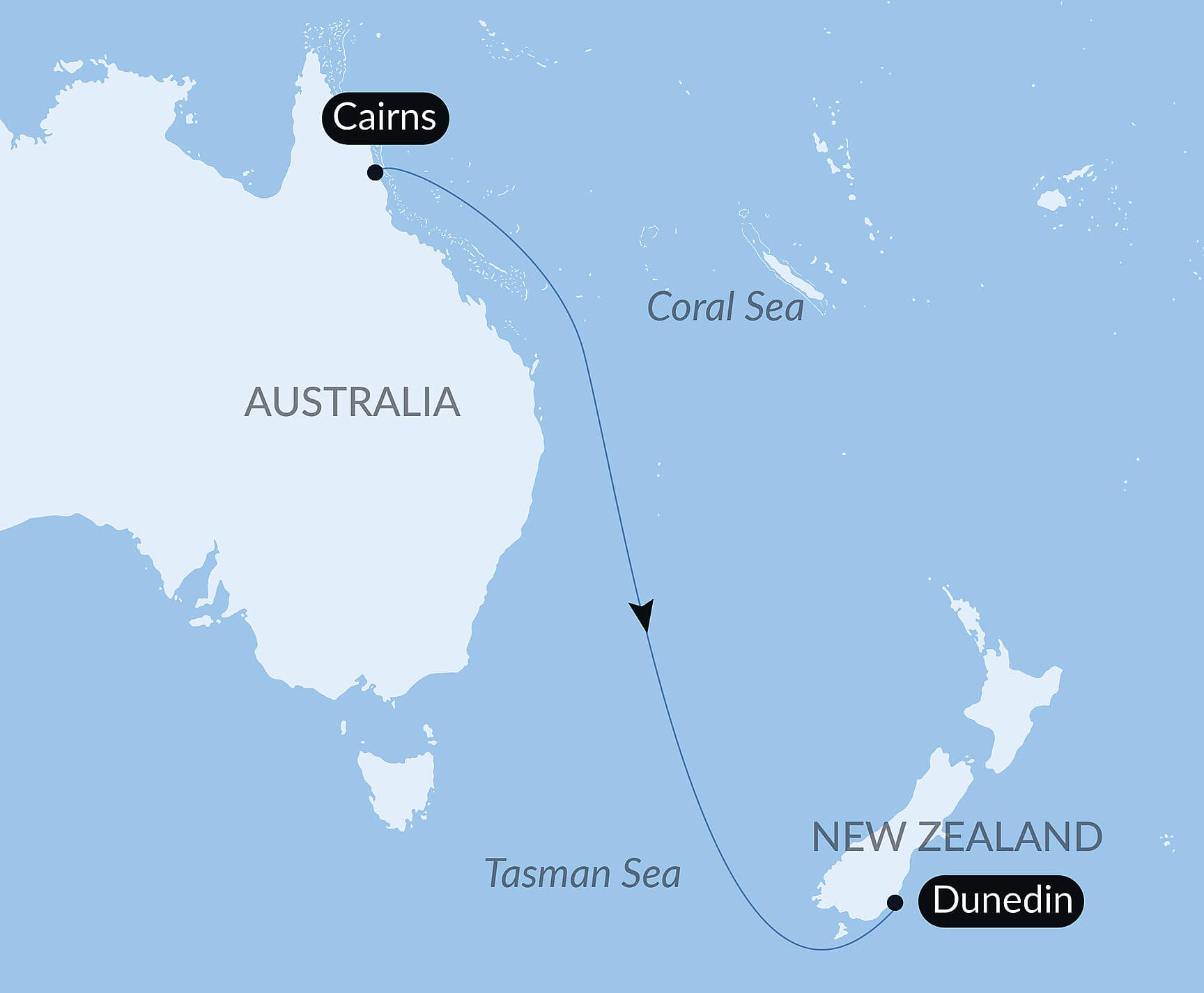 Ocean Voyage: Cairns - Dunedin