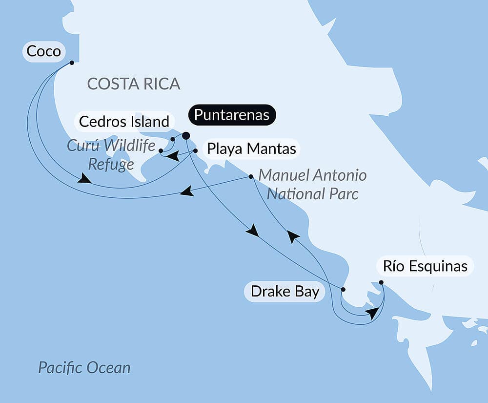 Pacific Coast of Costa Rica null