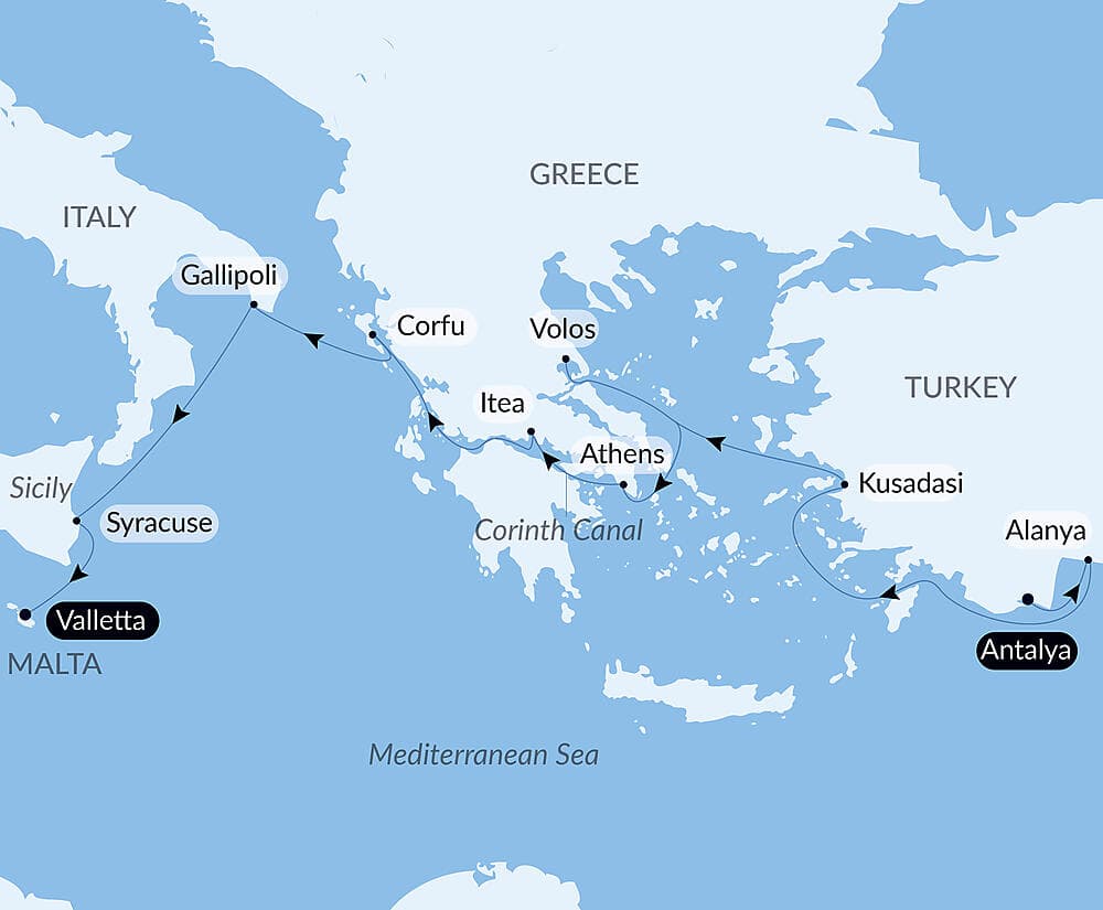 The Mediterranean: in the Footsteps of Great Civilisations
