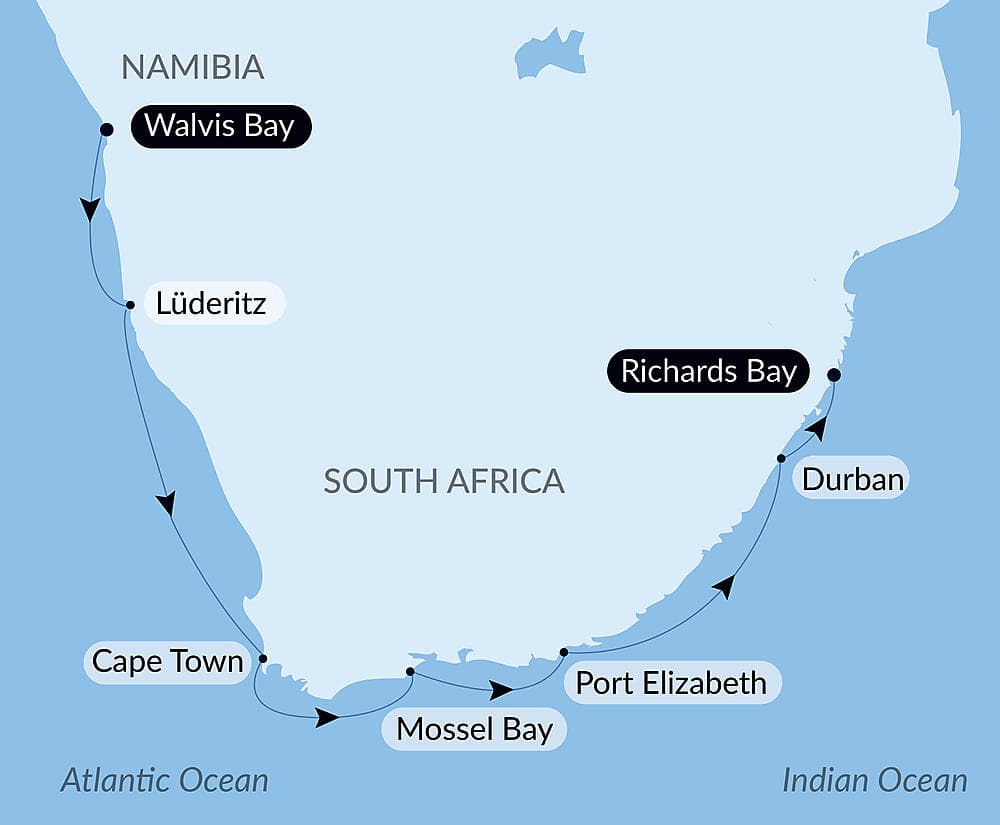 Namibian & South African Coastlines null